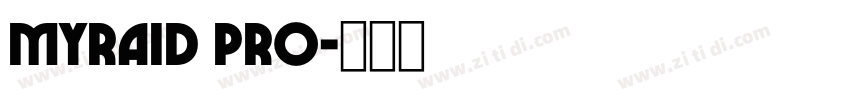 Myraid pro字体转换